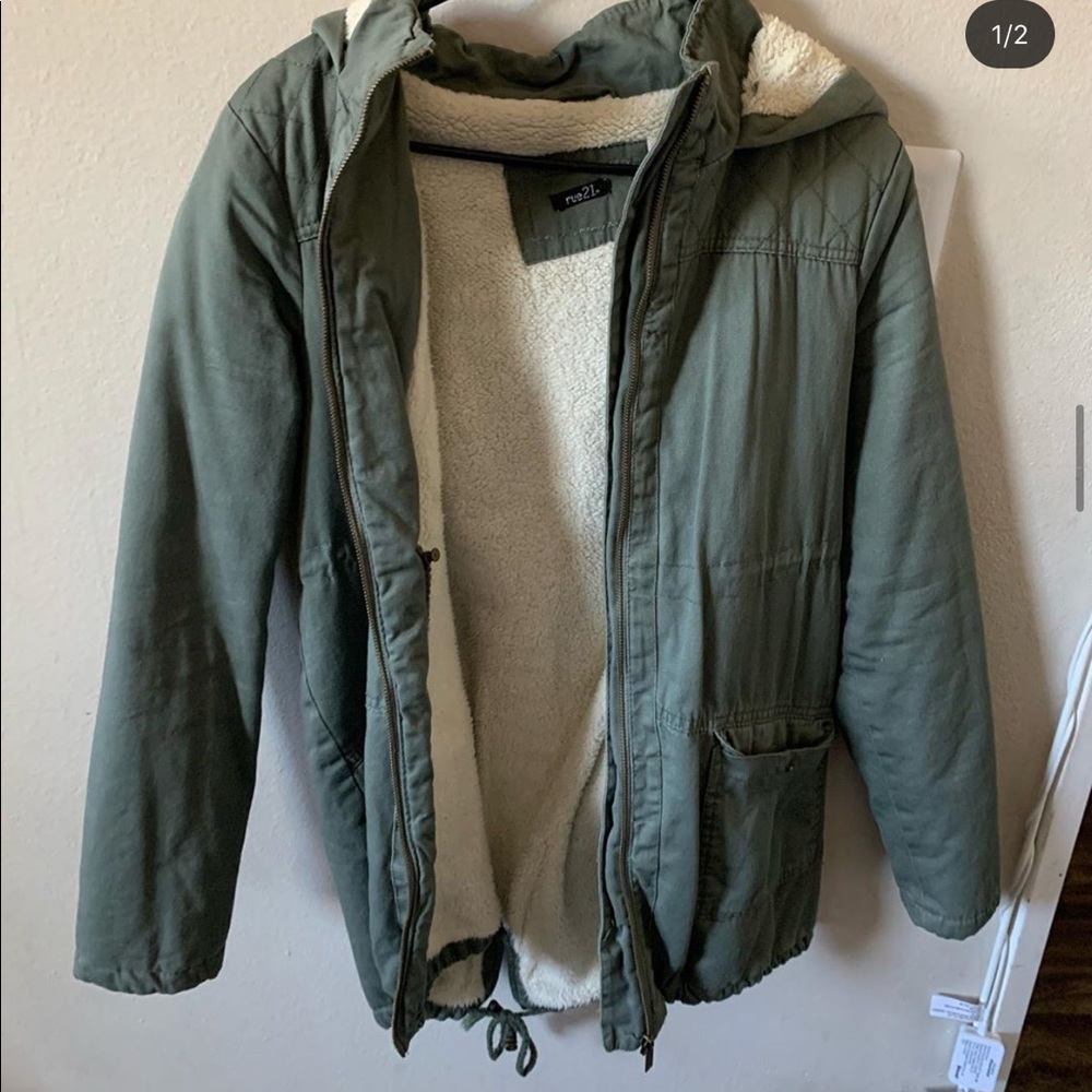 Green coat